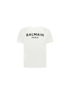 Balmain Kids' Logo T-shirt In White,black
