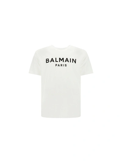 Balmain Kids' Logo T-shirt In White,black