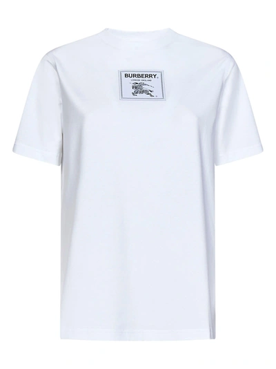 Burberry Prorsum Label 棉t恤 In White