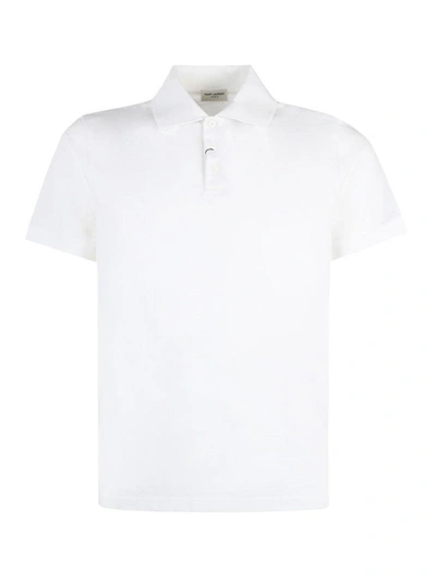 Saint Laurent Buttoned Short In White