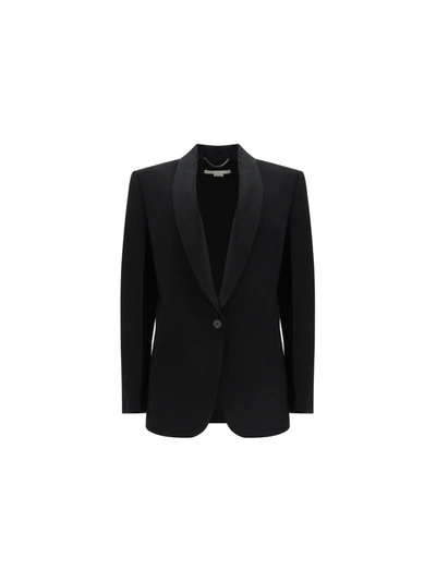 Stella Mccartney Tuxedo Blazer Jacket In Black