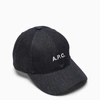 APC A.P.C. DENIM BASEBALL CAP WITH WHITE LOGO