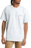 Carhartt Embroidered Organic Cotton Logo T-shirt In Icarus