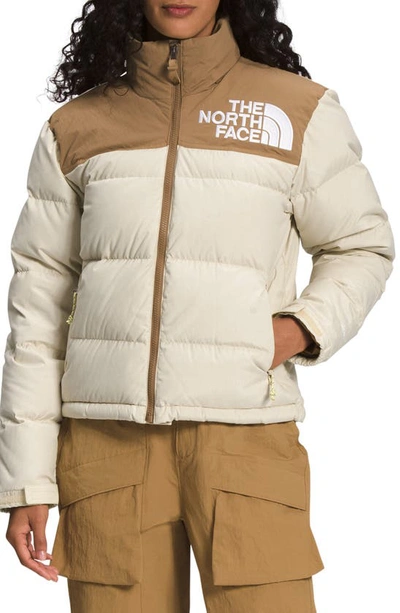 The North Face 92 Nuptse Down Jacket In Gravel Utility Brown (beige)