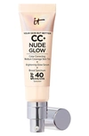 It Cosmetics Cc+ Nude Glow Lightweight Foundation + Glow Serum With Spf 40 And Niacinamide Fair 1.1 oz / 32 ml In Fair