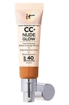 It Cosmetics Cc+ Nude Glow Lightweight Foundation + Glow Serum With Spf 40 And Niacinamide Tan Rich 1.1 oz / 32 M In Tan Rich