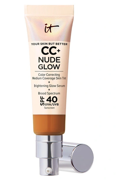 IT COSMETICS CC+ NUDE GLOW LIGHTWEIGHT FOUNDATION + GLOW SERUM SPF 40