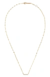 Lana Flawless Mini Bar Diamond Pendant Necklace In Yellow
