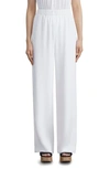 Lafayette 148 Organic Silk Crepe De Chine Perry Pant In Cloud