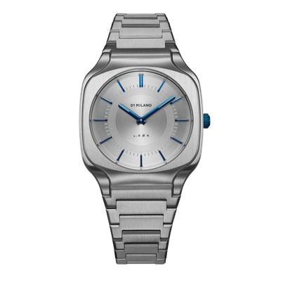 D1 Milano Watch Square Bracelet 37mm In Blue/silver