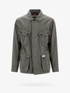 Fay Collared Jacket With Four Front Pockets In Green