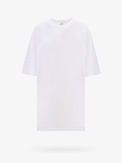 Vetements Drop-shoulder Cotton T-shirt In White
