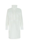FENDI FENDI WHITE POPLIN DRESS