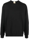 Ten C Crewneck Cotton Sweatshirt In Black