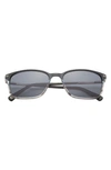 Ted Baker 56mm Square Full Rim Polarized Sunglasses In Slate