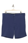 Stone Rose Loop Back Knit Shorts In Navy