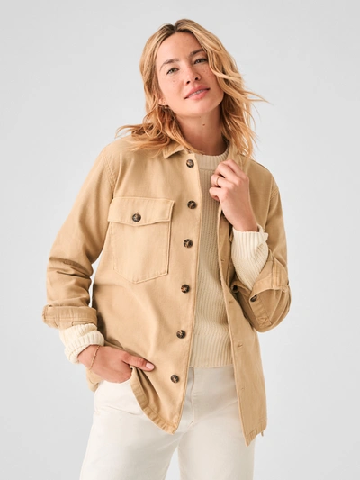 Faherty Stretch Surplus Savannah Jacket In Safari