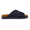Camper Brutus Crossover Strap Sandals In Blue