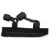 Camper Lasted Leather Sandals In Black