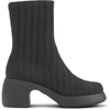 Camper Thelma Knit Boot In Black