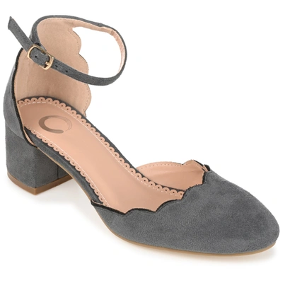 Journee Collection Collection Women's Wide Width Edna Pump In Grey