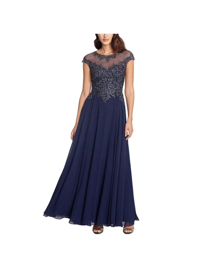 Xscape Womens Embellished Embroidered Evening Dress In Multi