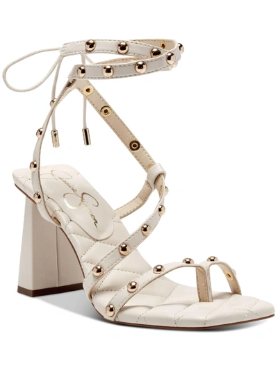 Jessica Simpson Zayve Ankle Tie Sandal In Chalk