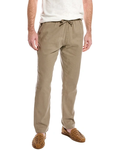 Onia Stretch Pull-on Linen-blend Pant In Nocolor