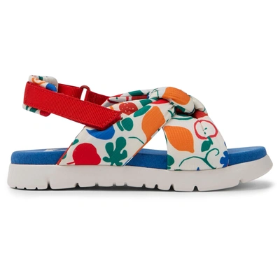 Camper Kids' Oruga  Sandals In Recycled Polyester In Multicolor