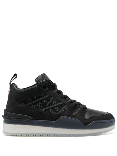 Moncler Pivot High Top Sneakers In Black
