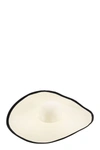 Max Mara White Oversized Straw Hat In White
