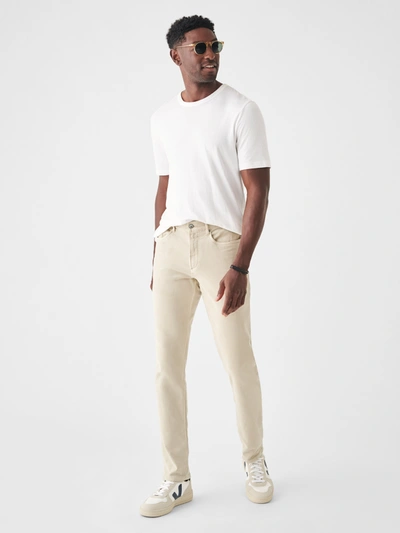 Faherty Stretch Terry 5-pocket Pants (34" Inseam) In Stone