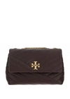 Tory Burch Kira Chevron Small Convertible Leather Shoulder Bag In Tempranillo