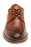 Steve Madden Hoxton Wingtip Derby In Tan