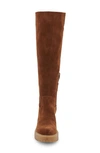 Dolce Vita Corry H2o Waterproof Lug Sole Knee High Boot In Brown