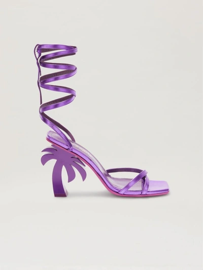 Palm Angels Sandals In Purple
