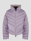 Moncler Vonnes Short Down Jacker In Pink & Purple