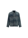 Balenciaga Oversized Vintage Denim Jacket In Sun Bleached Blue