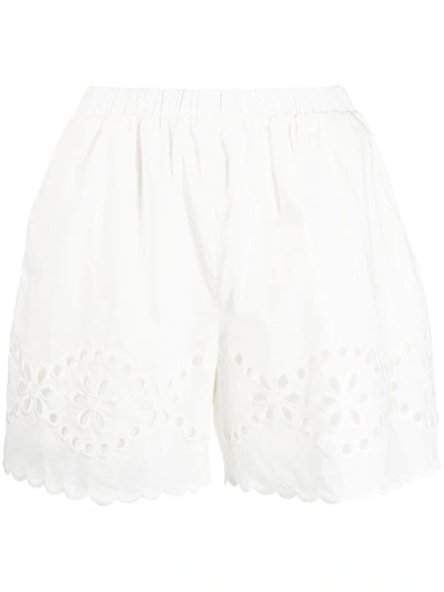 Red Valentino Cut-out Detailing Shorts In White