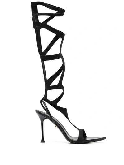 Alevì Jacklyn 100mm Heel Sandals In Black