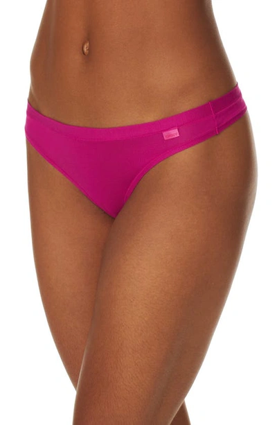 Dkny Stretch Modal Thong In Festival Fuchsia