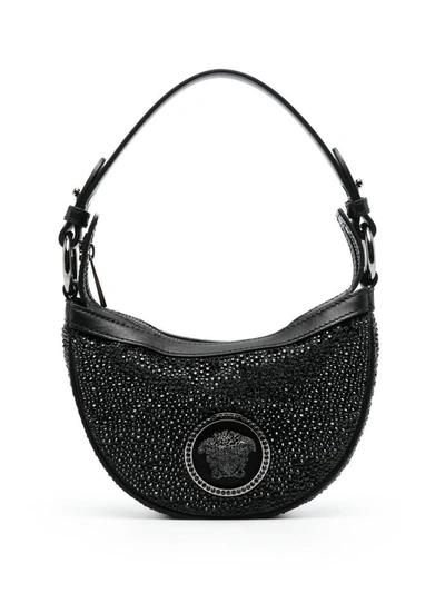Versace Medusa-motif Tote Bag In Black