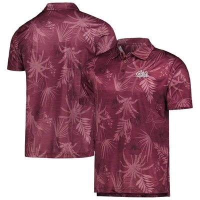 Colosseum Maroon Montana Grizzlies Palms Team Polo