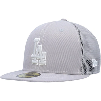 New Era Gray Los Angeles Dodgers 2023 On-field Batting Practice 59fifty Fitted Hat