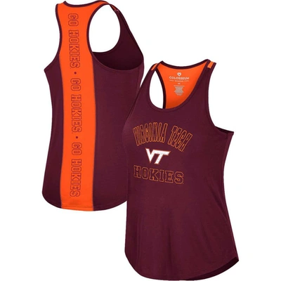 Colosseum Maroon Virginia Tech Hokies 10 Days Racerback Scoop Neck Tank Top