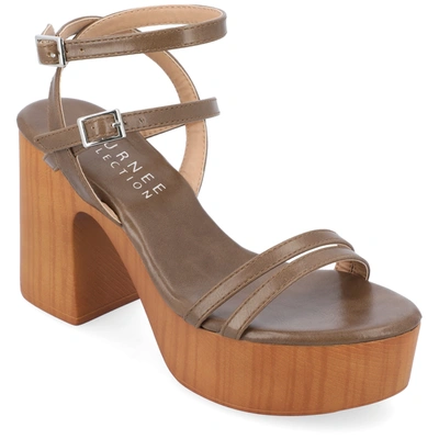 Journee Collection Collection Women's Tru Comfort Foam Emerynn Sandals In Brown