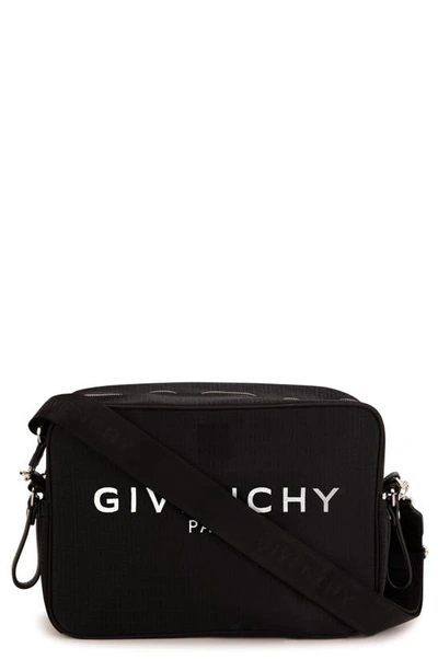 Givenchy Kids' 4g Jacquard Nylon & Leather Diaper Bag In 09b-black
