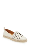 Tod's Kate Leather Espadrilles In White