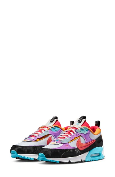 Nike Multicolor Air Max 90 Futura Sneakers In White/bright Crimson/fuchsia Dream/baltic Blue/cosmic Fuchsia/vivid Orange