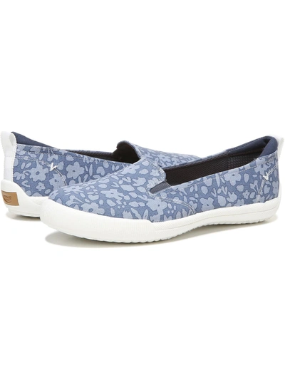 Dr. Scholl's Jinxy Womens Canvas Slip On Casual And Fashion Sneakers In Blue